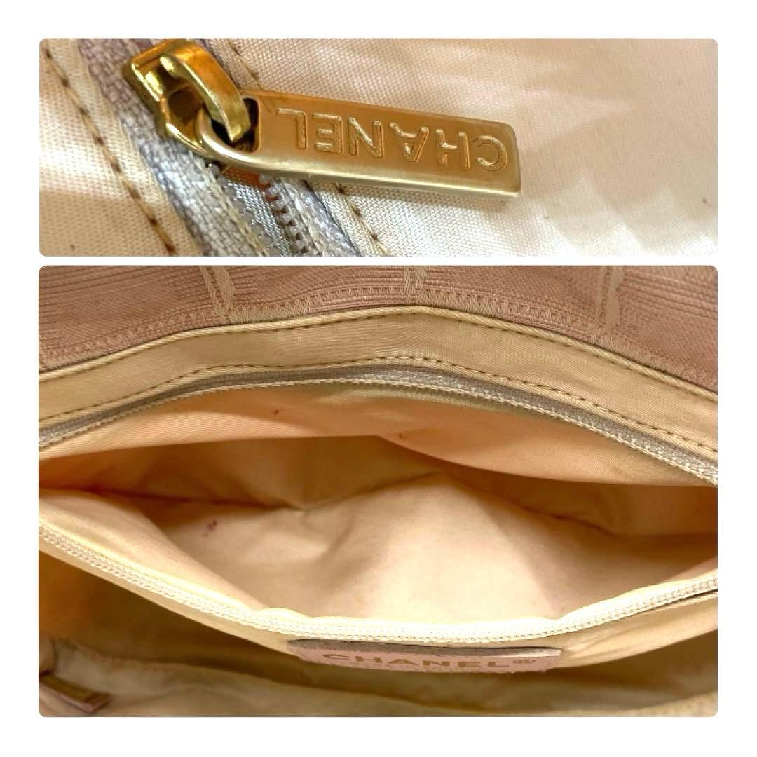 小ぶり希少❤︎CHANELピンクシャネルニュートラベルラインココマークミニトート