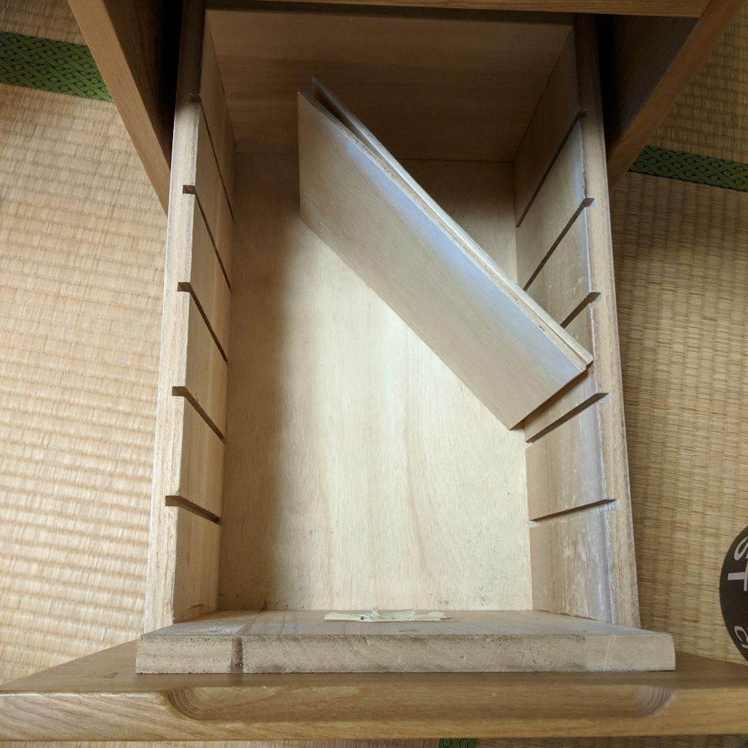 【直接お渡し】無印良品 タモ材 デスク/キャビネット/チェア 3点セット 中古