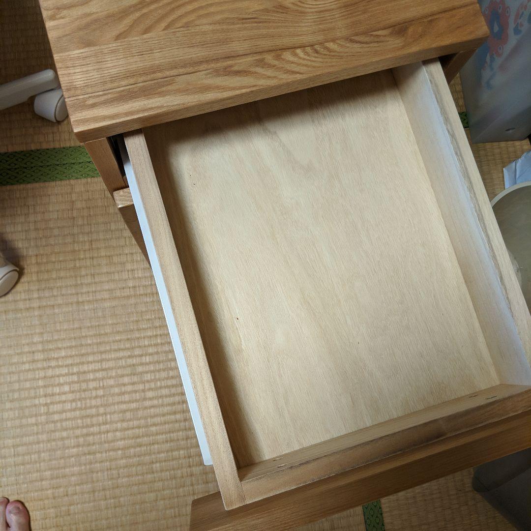 【直接お渡し】無印良品 タモ材 デスク/キャビネット/チェア 3点セット 中古