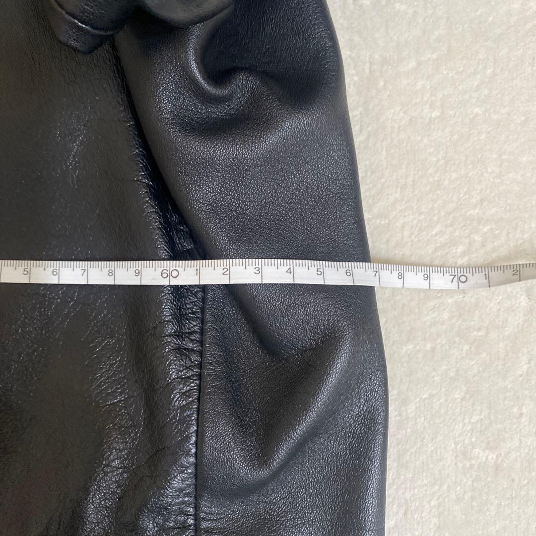 【美品】大きいサイズ　B &T CLUB ラムレザー　羊革　ジャケット　コート