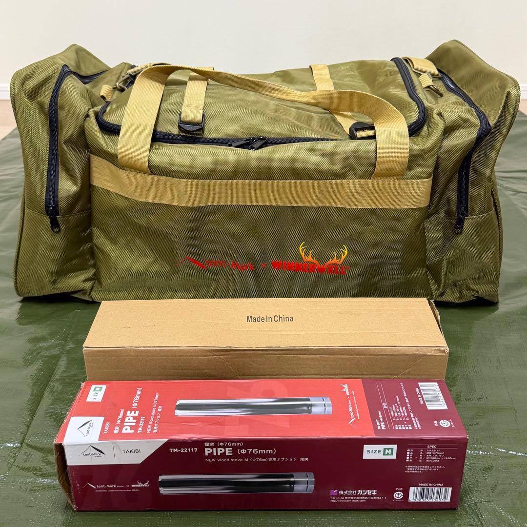 【使用3回】テンマクデザイン 薪ストーブ サイドビューM 外気導入
