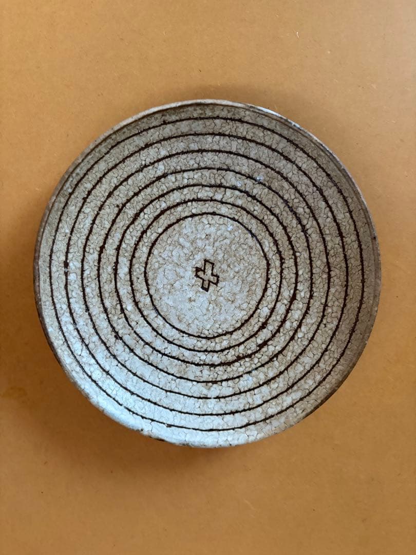 楠田純子　貫入皿　クロス　2枚セット