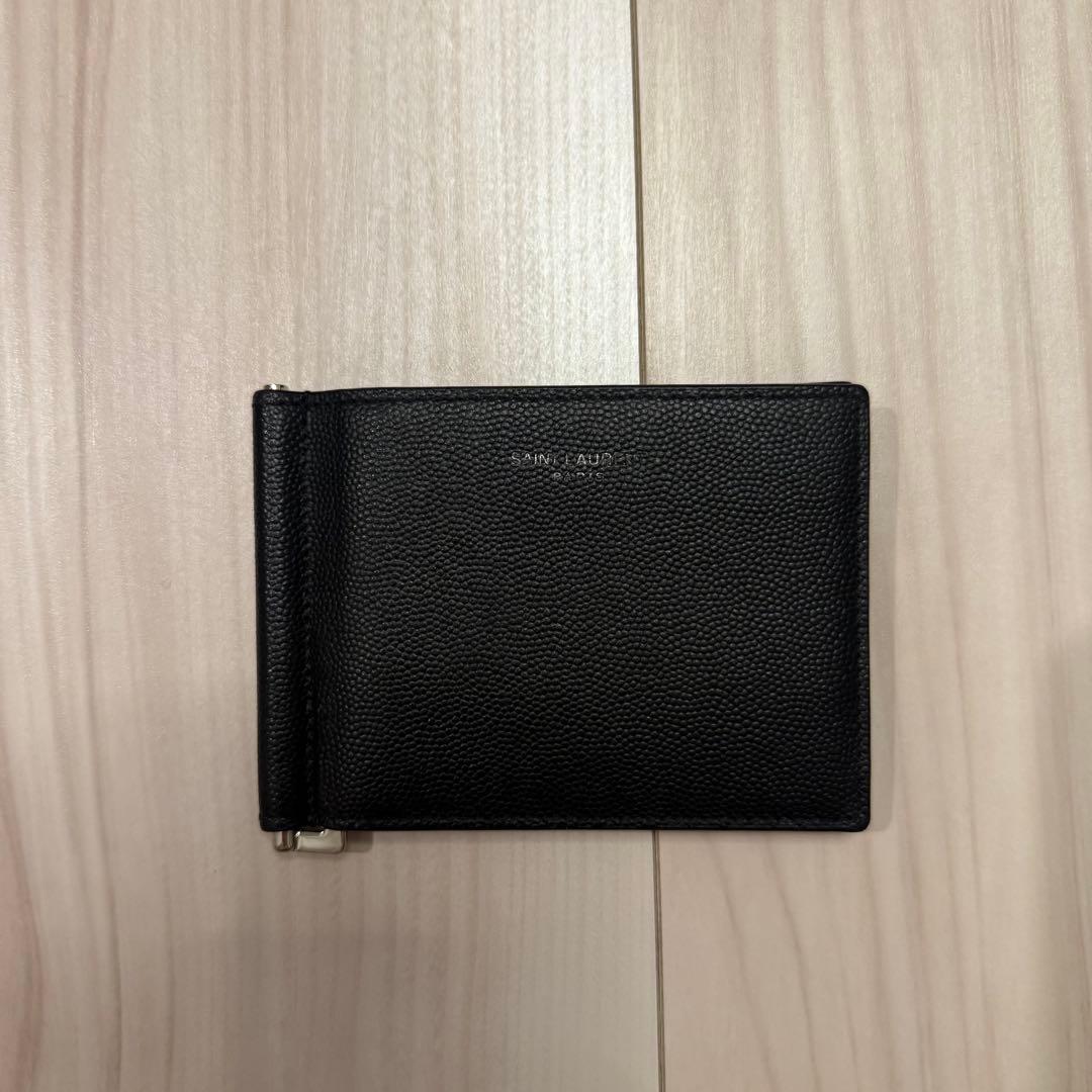 【値下げ】サンローラン SAINTLAURENT マネークリップ ブラック