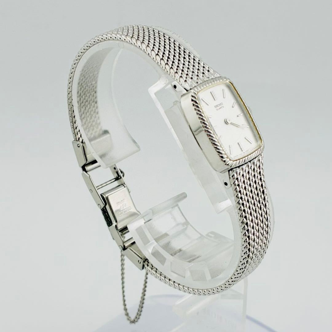 【希少/電池交換済】SEIKO 腕時計　クォーツ　シルバー　セイコー　チェーン