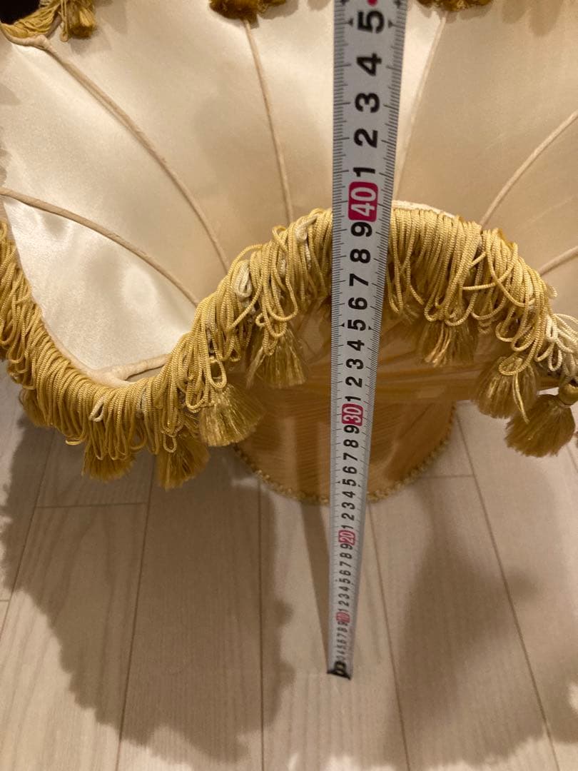 アンティーク　ビンテージ　スタンドライト シェードランプ 木製　ロウソクデザイン