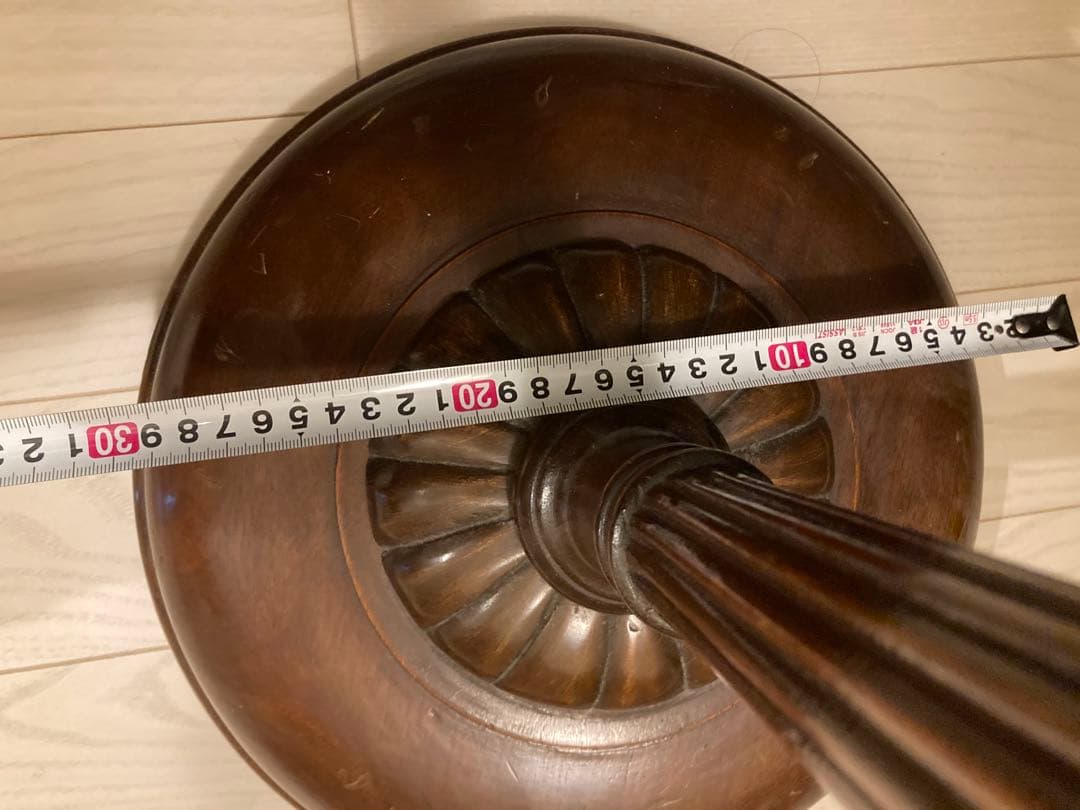 アンティーク　ビンテージ　スタンドライト シェードランプ 木製　ロウソクデザイン