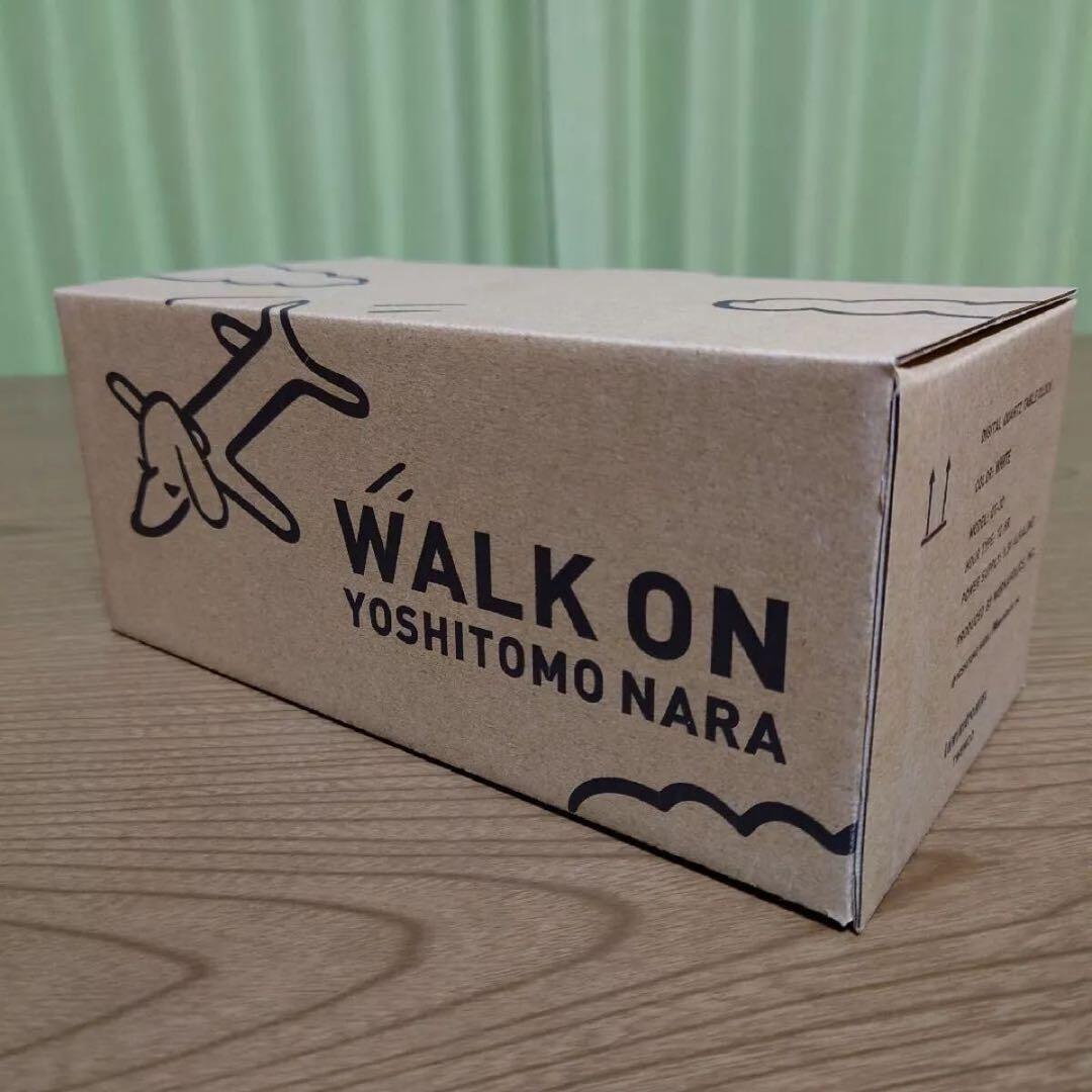 【新品／未開封・保証付き】奈良美智 パタパタクロック WALK ON ホワイト