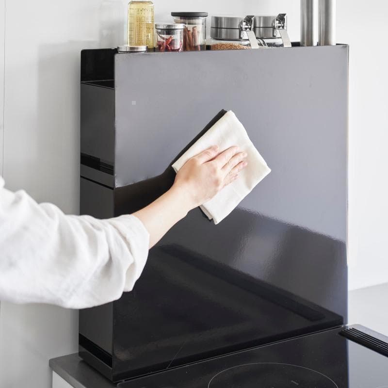 tower 隠せる調味料ラック ブラック おしゃれ 山崎実業 4335 タワー