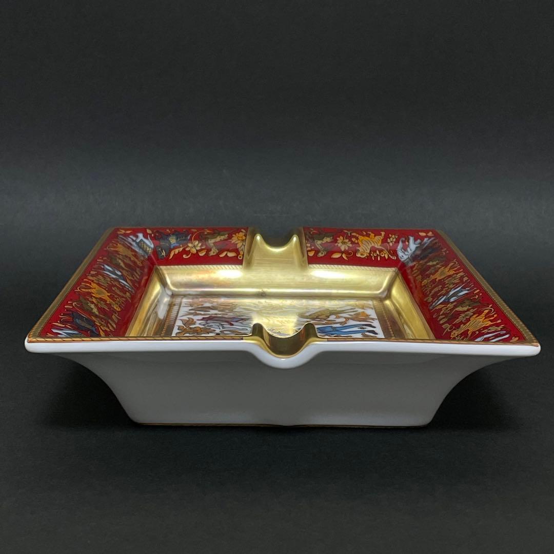 HERMES エルメス インドの狩猟 アッシュトレイ 灰皿 スクエアプレート