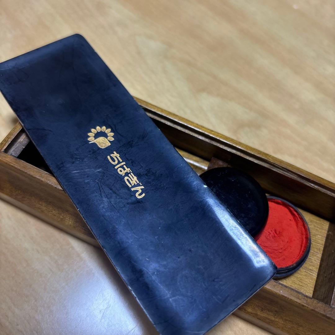 鶴の絵柄 木製小物入れ ちばぎん　レア！！！！