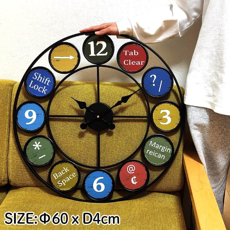 掛時計 大きい デコラティブウォールクロック レトロ雑貨 壁掛け アンティーク