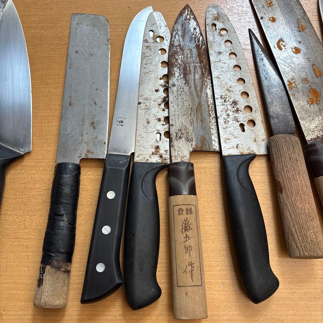 包丁セット 13本 ステンレス鋼製 ①