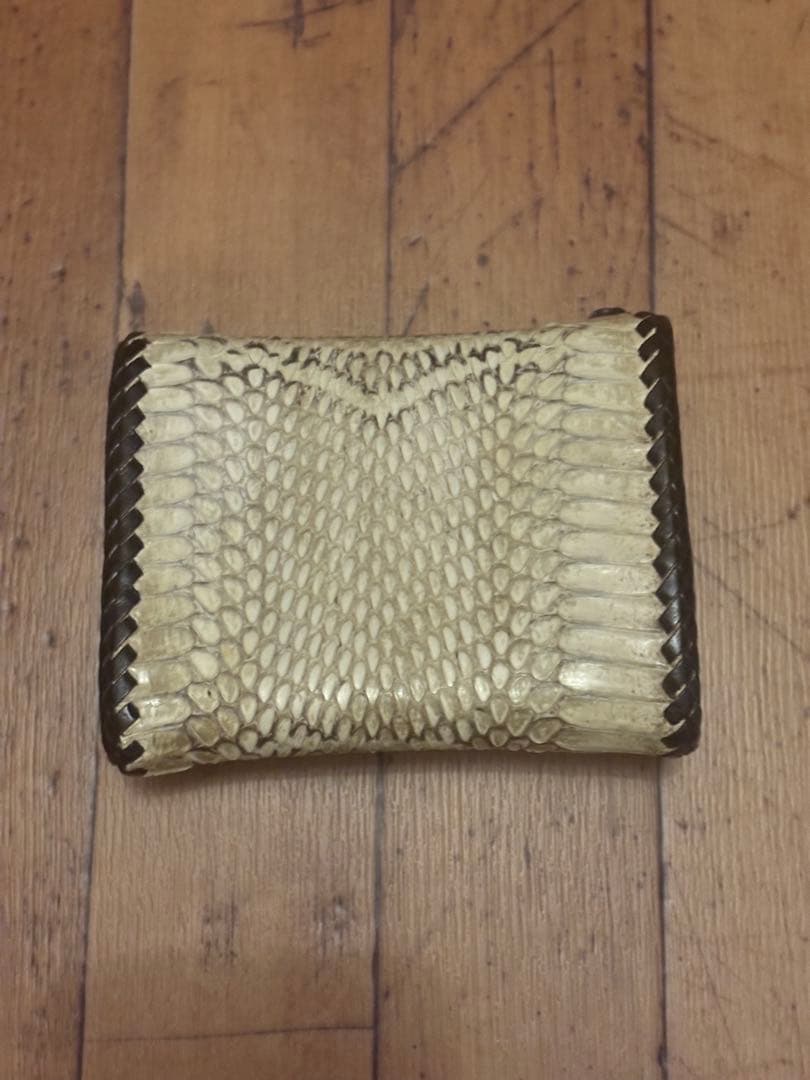 小物 unknown Python leather tracker wallet