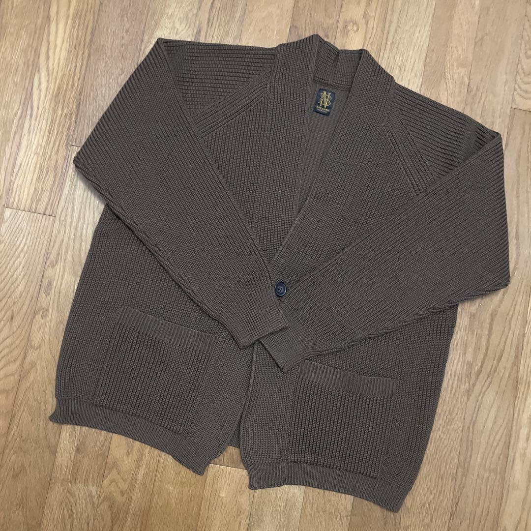 BATONER カーディガン Lサイズ メンズ 美品 ブラウン 茶 ニットJPN