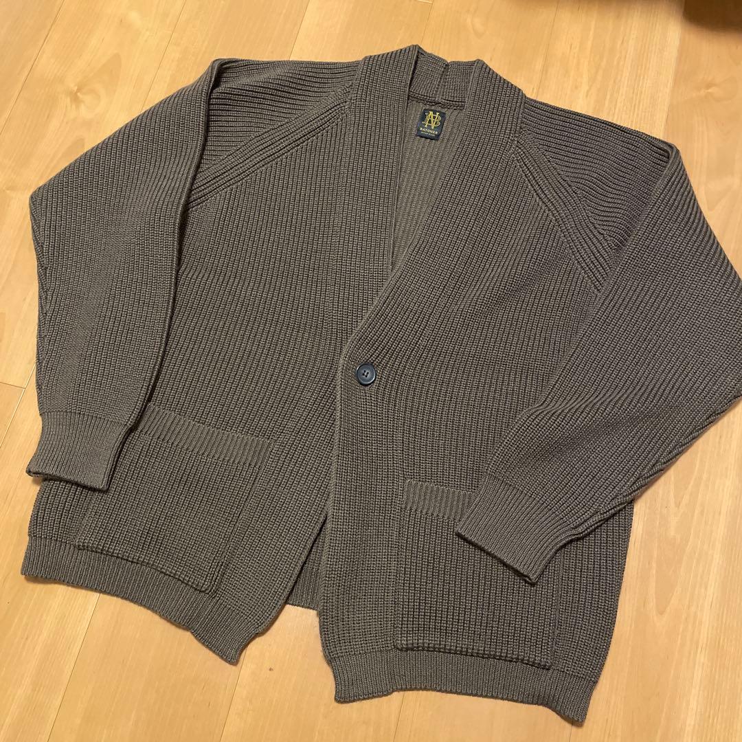 BATONER カーディガン Lサイズ メンズ 美品 ブラウン 茶 ニットJPN