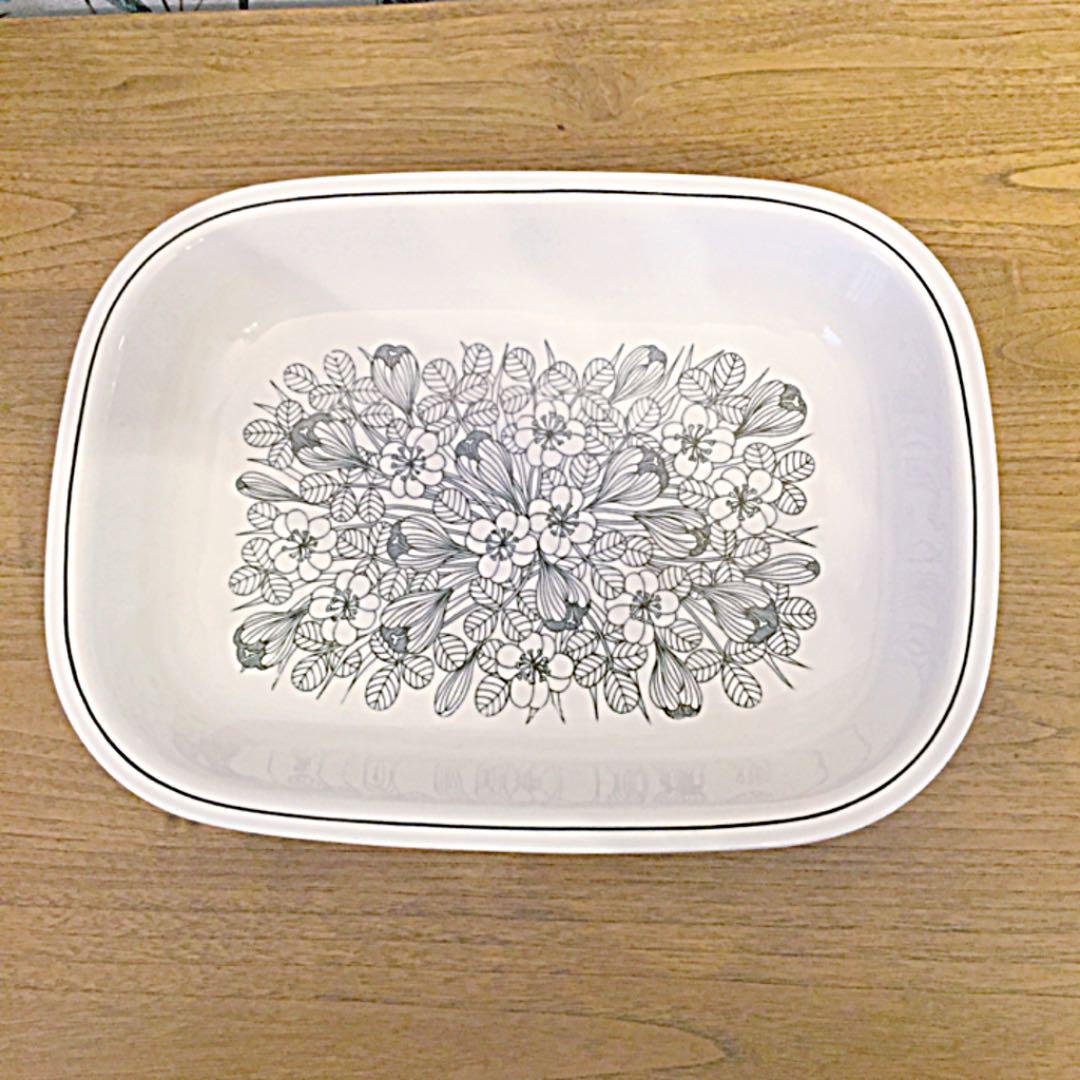 ARABIAアラビアKrokusクロッカス/キャセロール/大皿/北欧ヴィンテージ