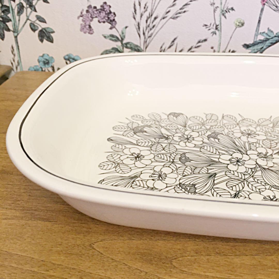 ARABIAアラビアKrokusクロッカス/キャセロール/大皿/北欧ヴィンテージ