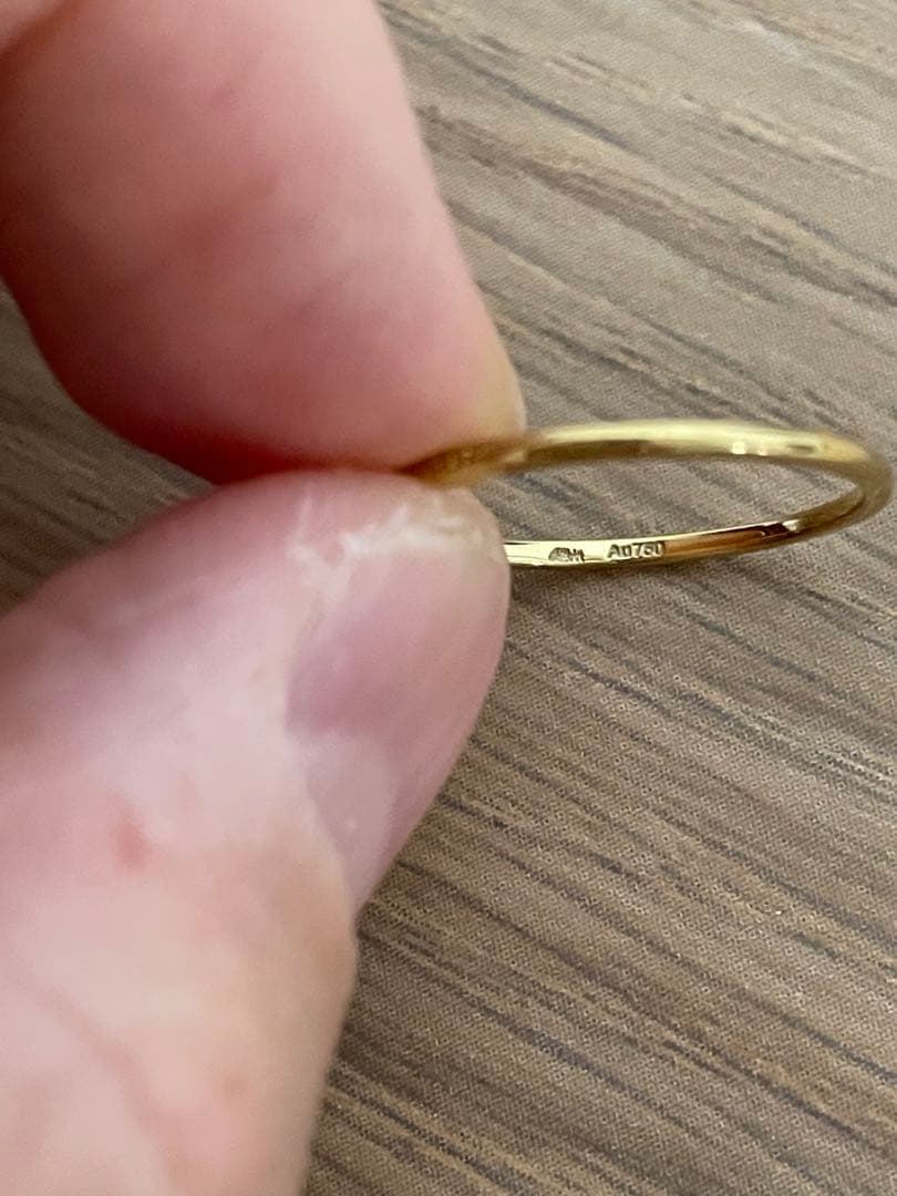 AHKAH メテオールリング　K18ゴールド　8号