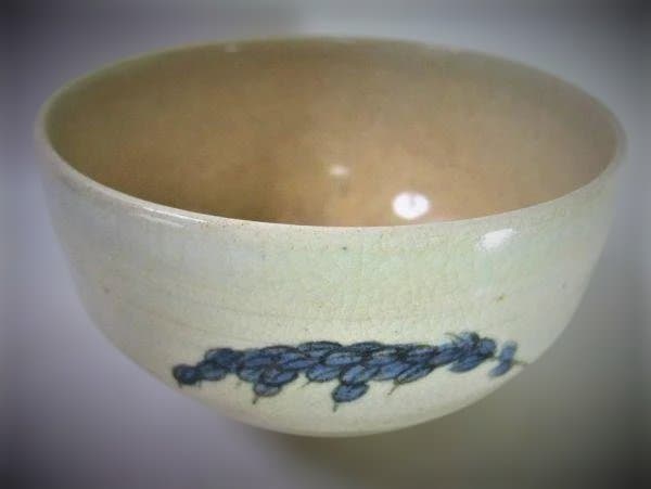 「河合栄之助」瑞稲茶碗 京焼 清水焼 茶道具 抹茶茶碗 共箱
