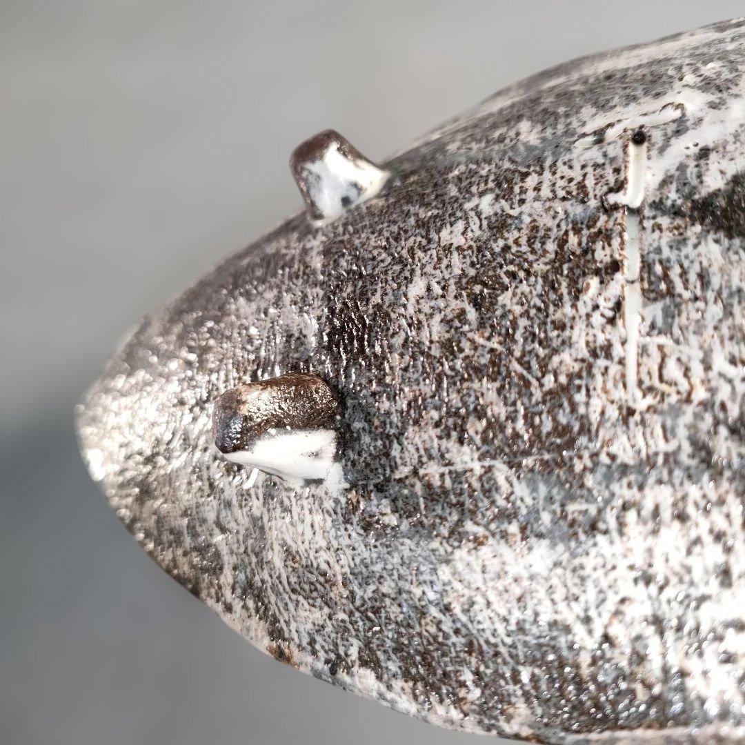 A1389-7/在銘/葉形足付銘々皿6客/向付/飾皿/盛皿/菓子皿/懐石道具/