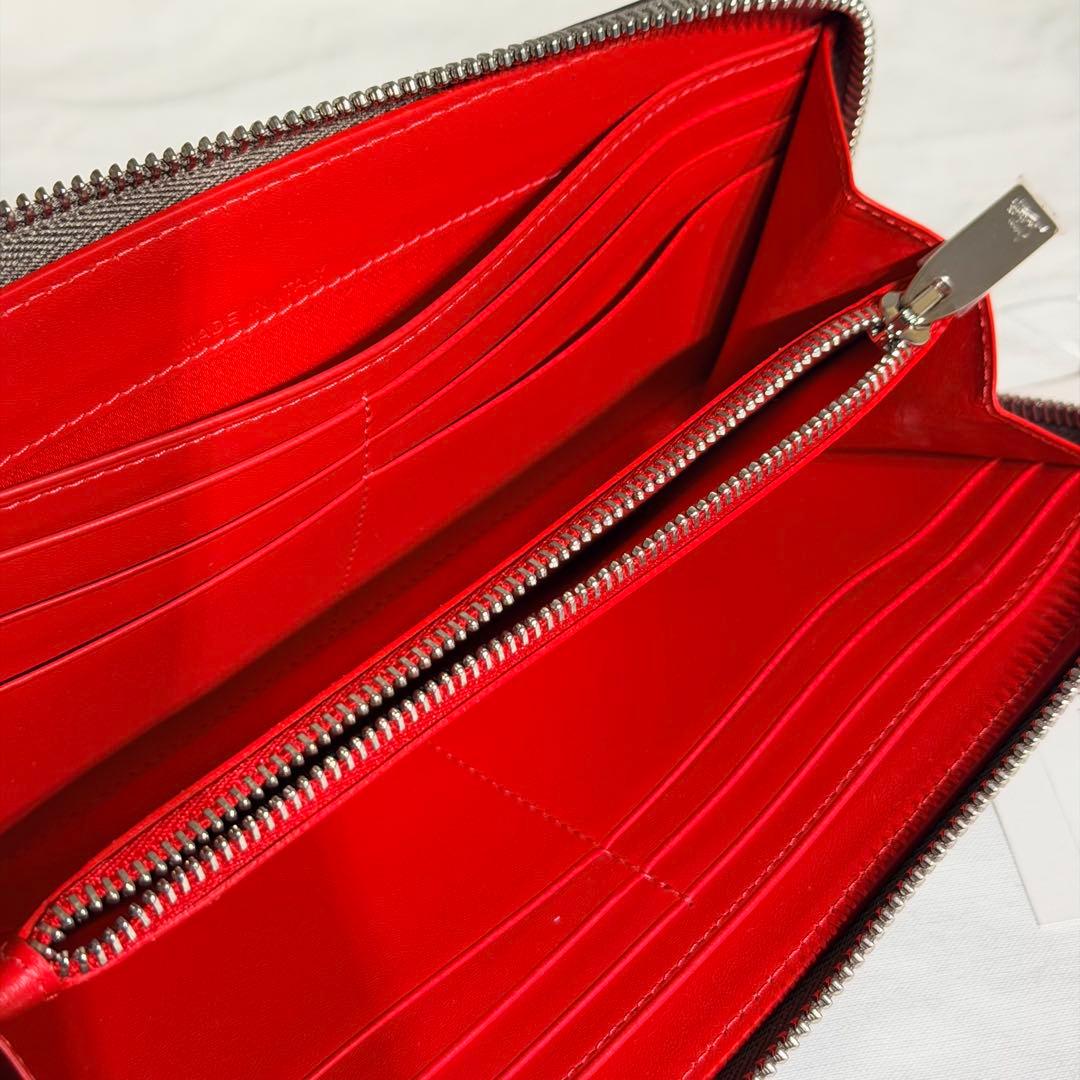 【新品未使用】 国内正規品 ルブタン パネトーネ 長財布 ダークブラウン