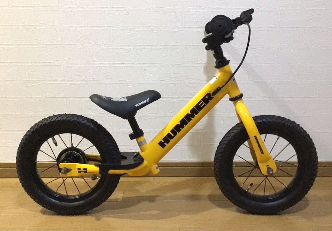 HUMMER ハマー ペダルなし トレーニングバイク キックバイク 自転車 黄色