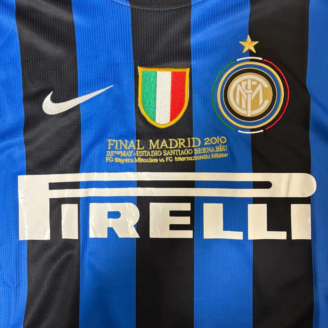 m*m様 インテルミラノ　09/10ホーム　No.4サネッティ　Lサイズ　三冠