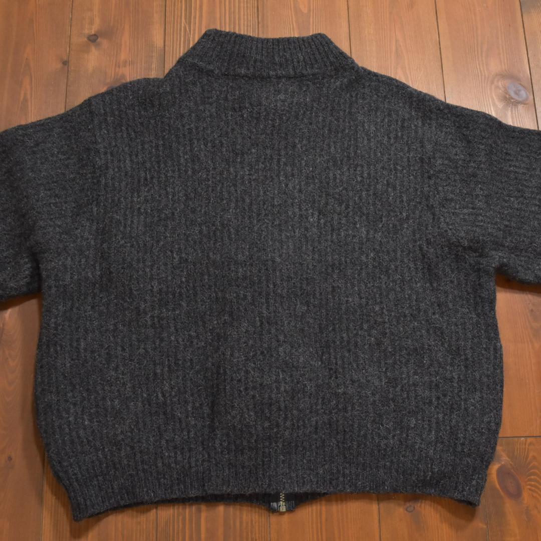 L.L.Bean USA製 アルパカ混ウール フルジップ ドライバーズニット