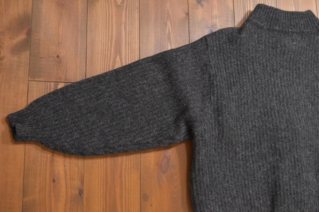 L.L.Bean USA製 アルパカ混ウール フルジップ ドライバーズニット