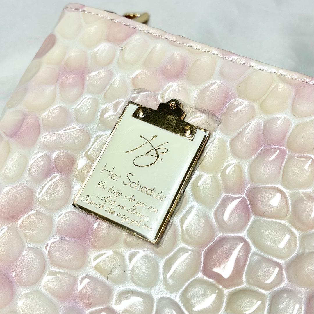 【新品】　ハースケジュール　チュレット　二つ折り財布　ホワイトローズ　人気