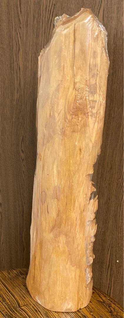 観音様龍　彫刻　一刀彫り　仏像　木彫り