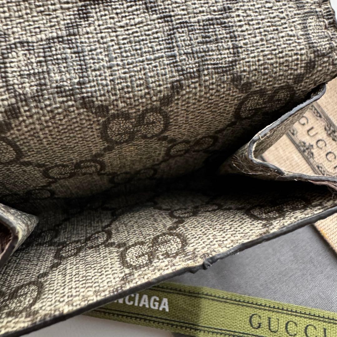 【美品】 バレンシアガ グッチ コラボ2つ折り 財布 コンパクト