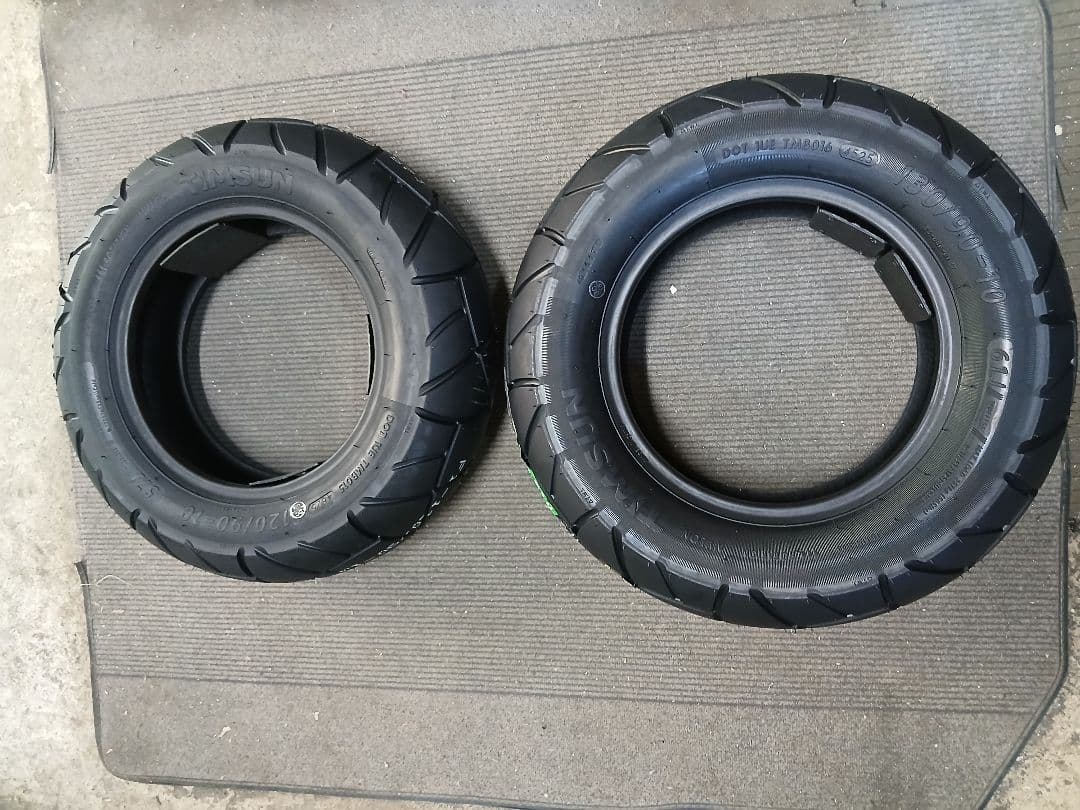 ズーマー用サイズ前後セット 130/90-10 120/90-10