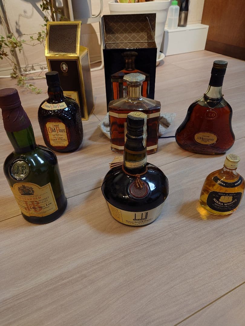 ウイスキー J＆B ダンヒル ニッカ オールド X.O ヘネシー 未開封 古酒