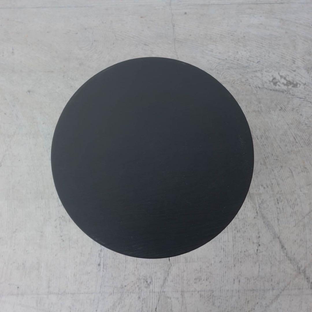 黒い円形サイドテーブル　sugi様