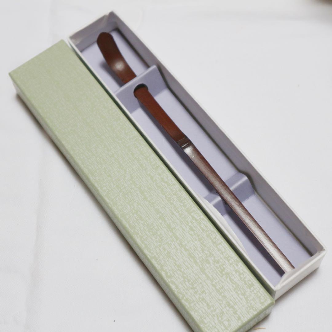 山中塗　棗、生駒池田作　茶せん、輪島塗　茶杓　セット