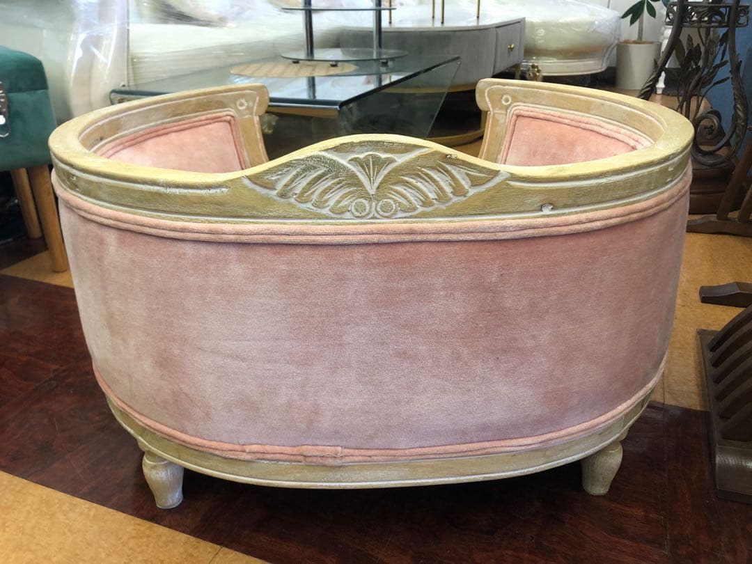 オランダ卿ルーピンク ベルベット ペット ベッドスイート ピンク