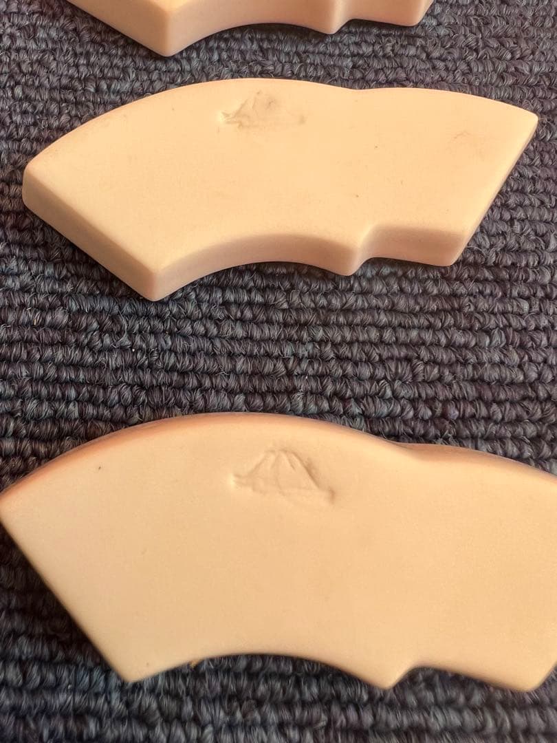 1113 深川製磁　岩梅　箸置　5客　未使用