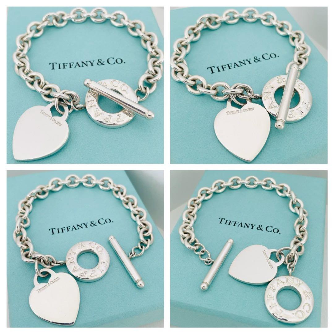 極美品★リターントゥ ティファニー ブレスレット ハート タグ トグル シルバー