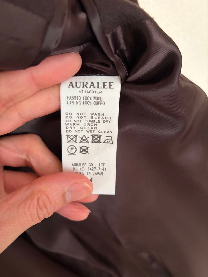 ジャケット・アウター AURALEE MELTON CHESTERFIELD COAT 4