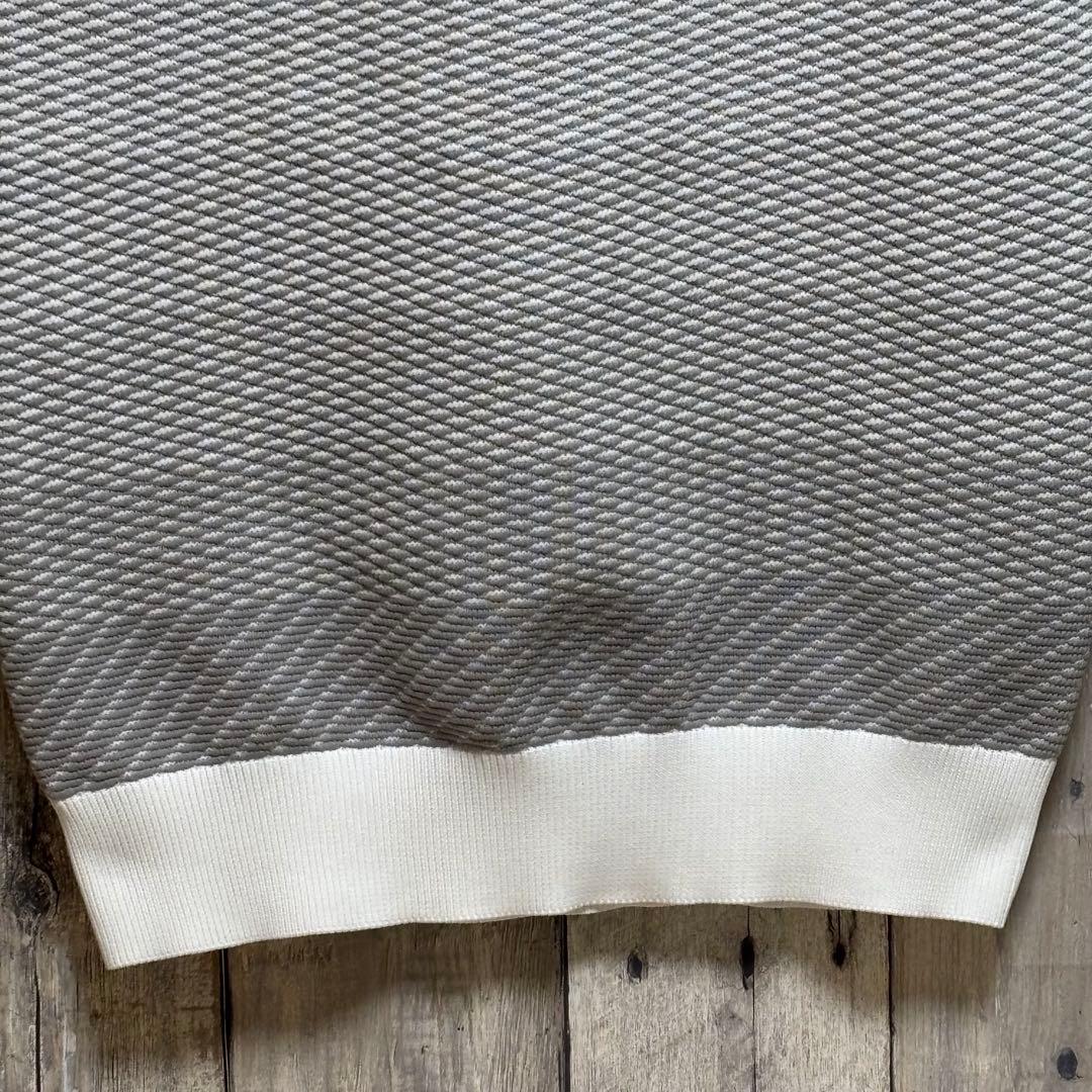 ウノピュウノウグァーレトレ　ゴルフ　ベスト　ニット　グラデーション　ホワイト