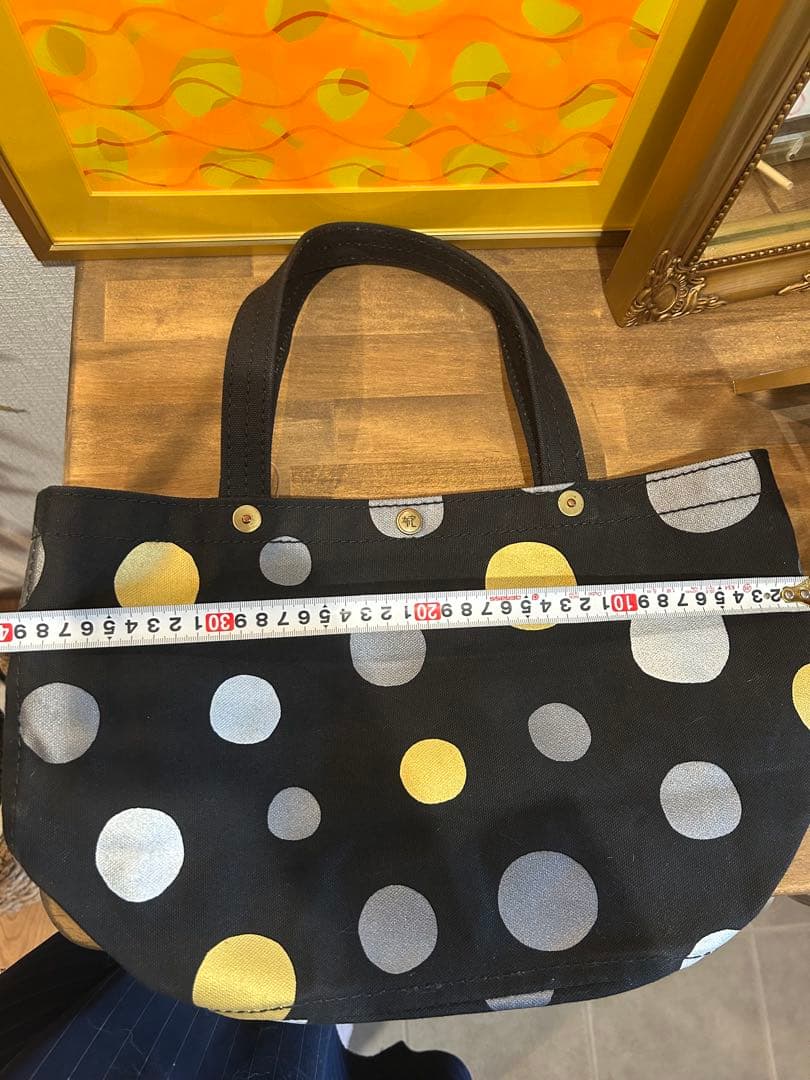 一澤信三郎帆布（京都）ドット柄トートバッグ