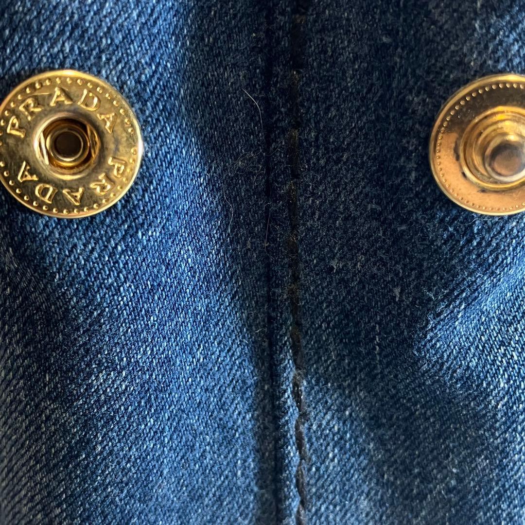 PRADA プラダ カナパミニ 2WAY トートバッグ デニム