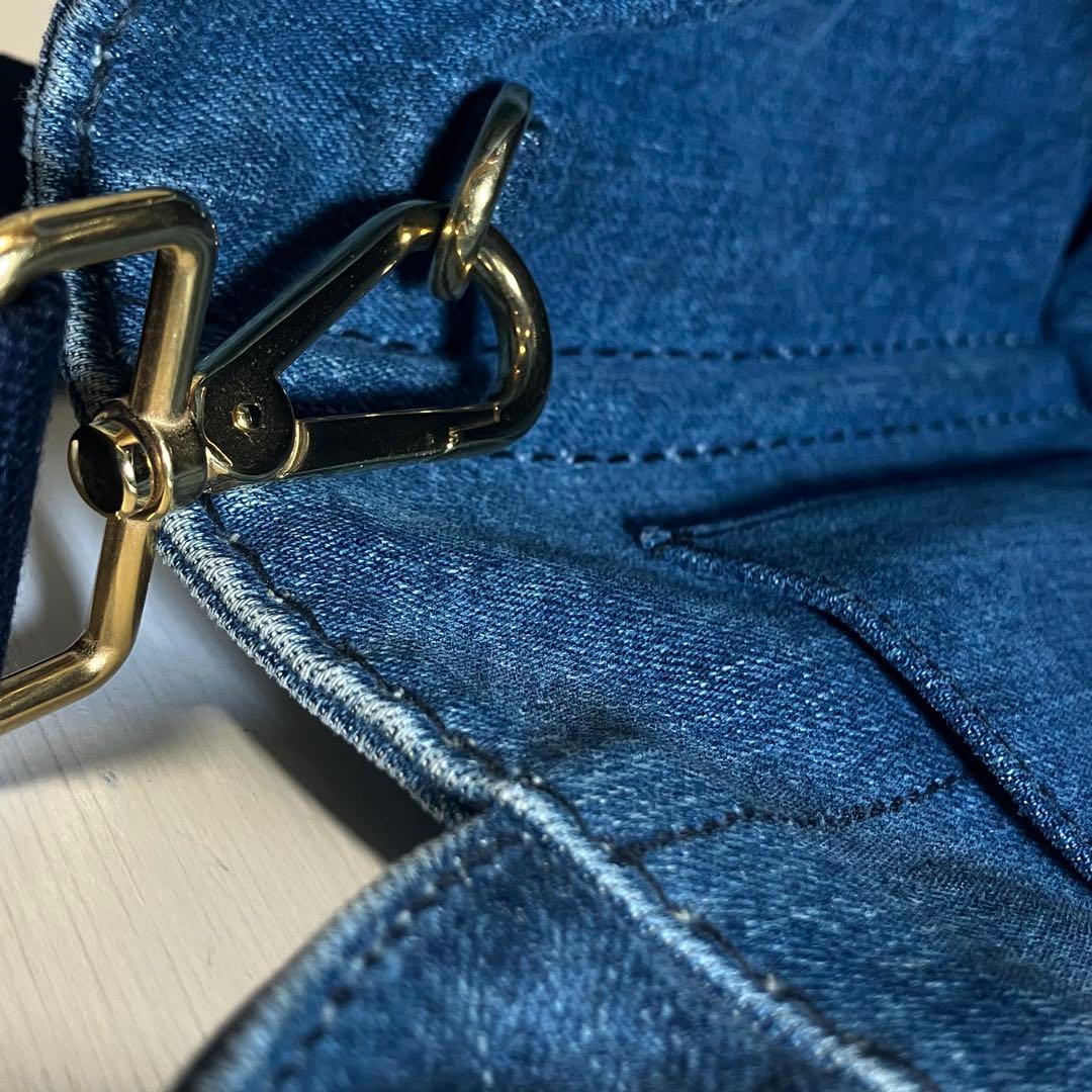 PRADA プラダ カナパミニ 2WAY トートバッグ デニム