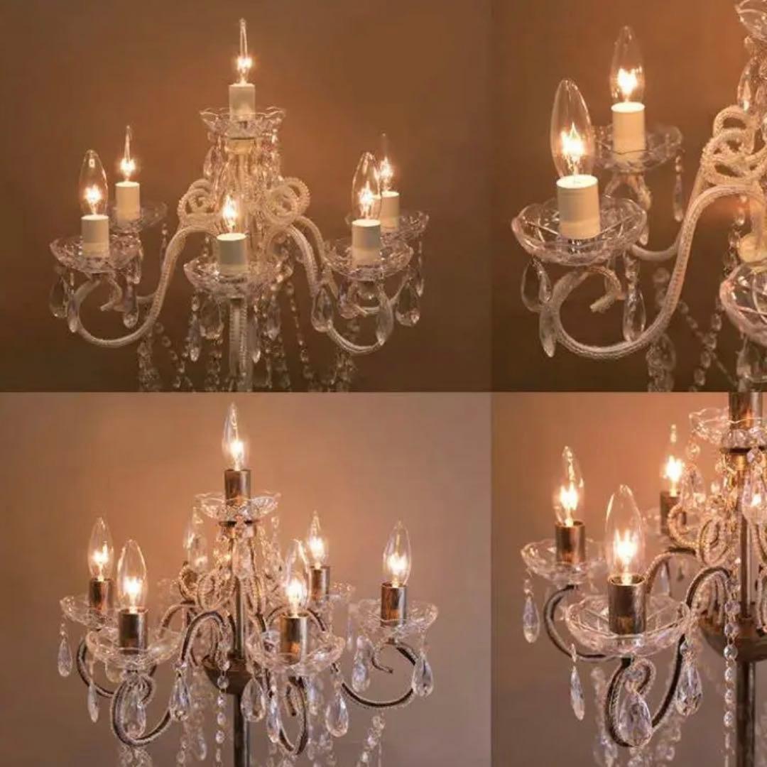 【置照明】フロアランプ クリスティー（7灯）LED付 シャンデリア アンティーク