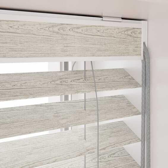 未使用 ウッドブラインド　シャビーホワイト　136.5×122