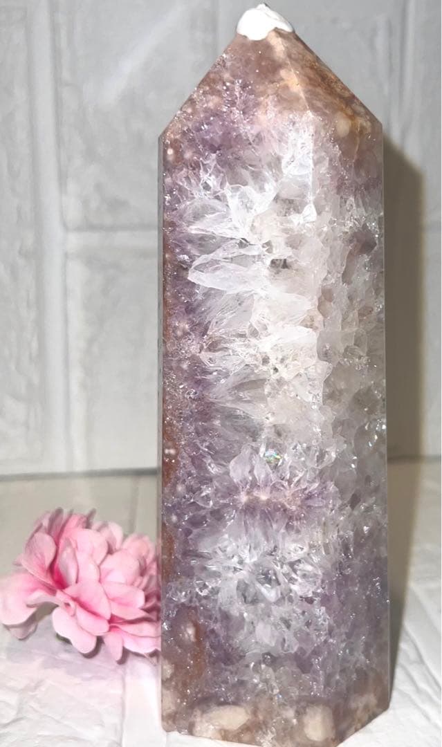 ⑭ピンクアメジスト♥️タワー♥️桜瑪瑙♥️花瑪瑙♥️チェリーブロッサム♥️フラワーアゲート