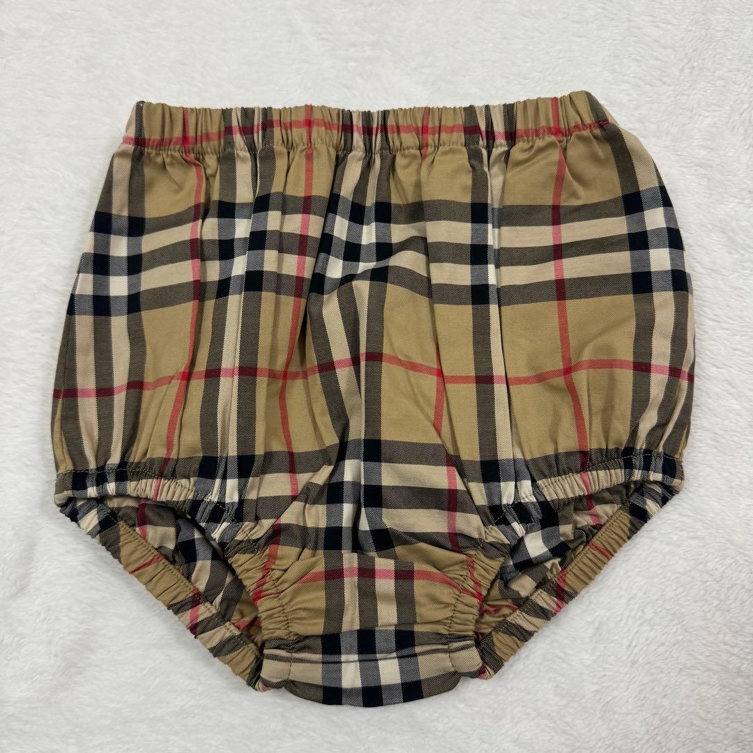 美品未使用　バーバリー　パネルチェックワンピース　ブルマ　セットアップ　80