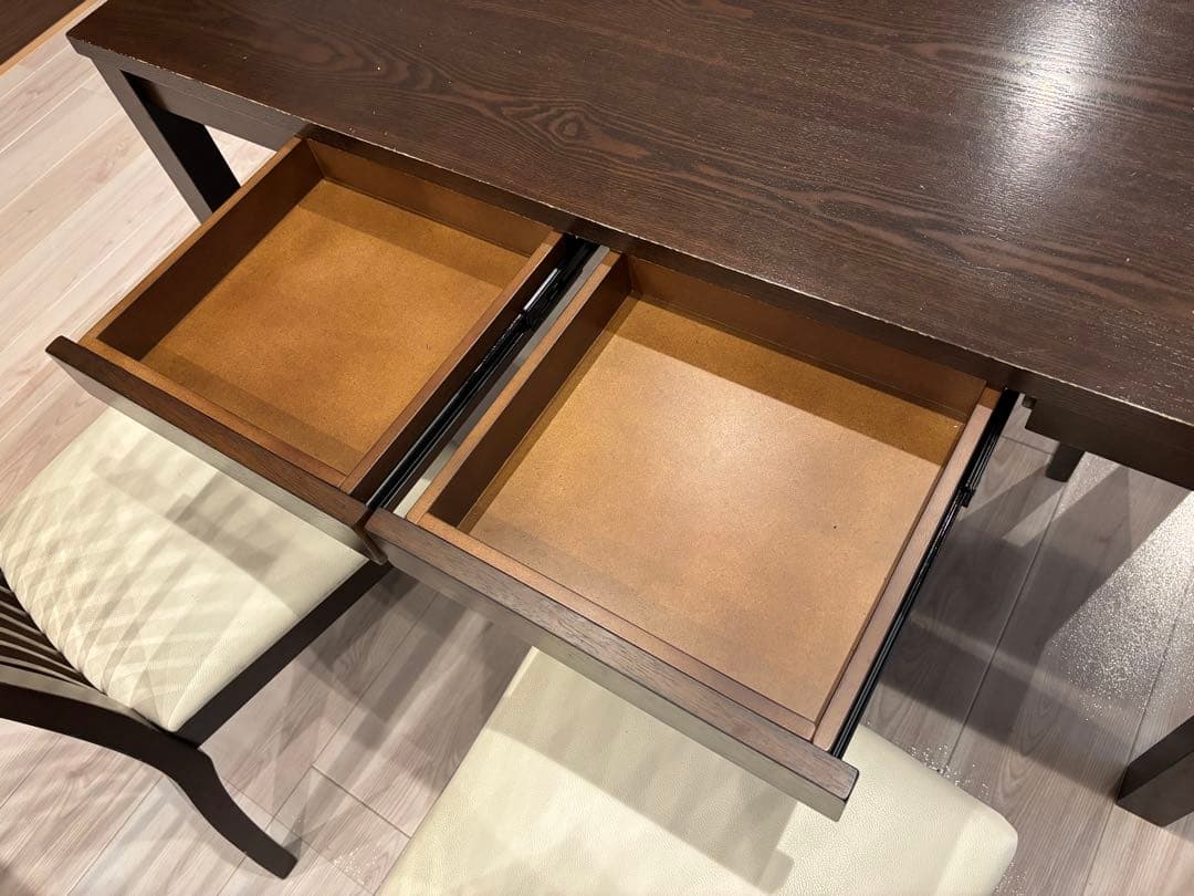 【引き出し付き】ニトリ　ダイニングテーブル5点セット