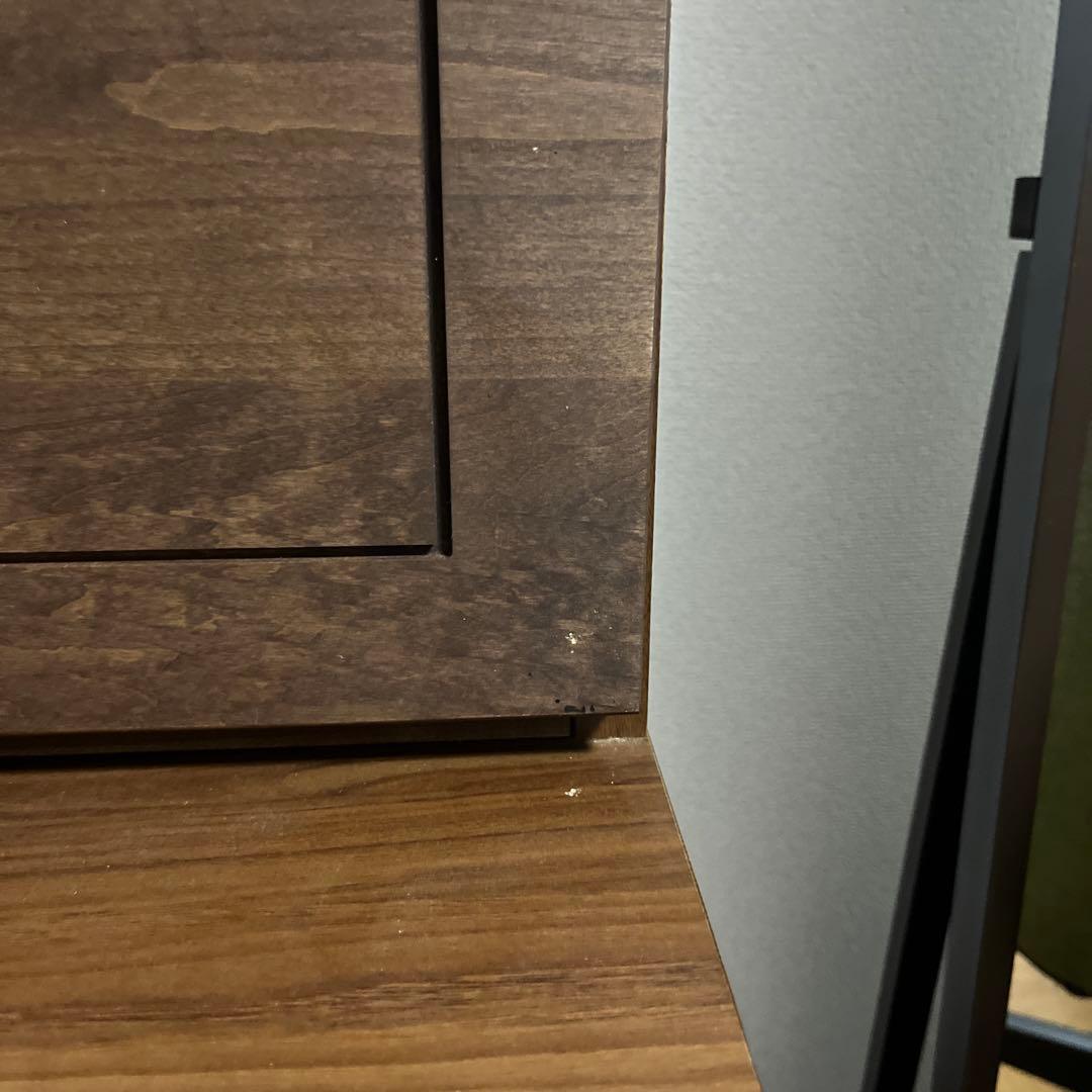 【日本製】天然木アルダー材 ライティングビューロー 幅70cm ウォールナット色